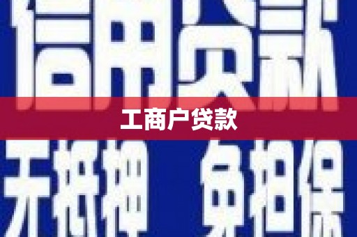 桃江工商户贷款