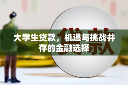 潼关大学生贷款，机遇与挑战并存的金融选择