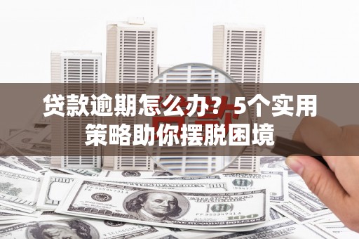 曾都贷款逾期怎么办？5个实用策略助你摆脱困境