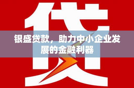 五原银盛贷款，助力中小企业发展的金融利器
