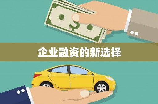 惠民企业融资的新选择